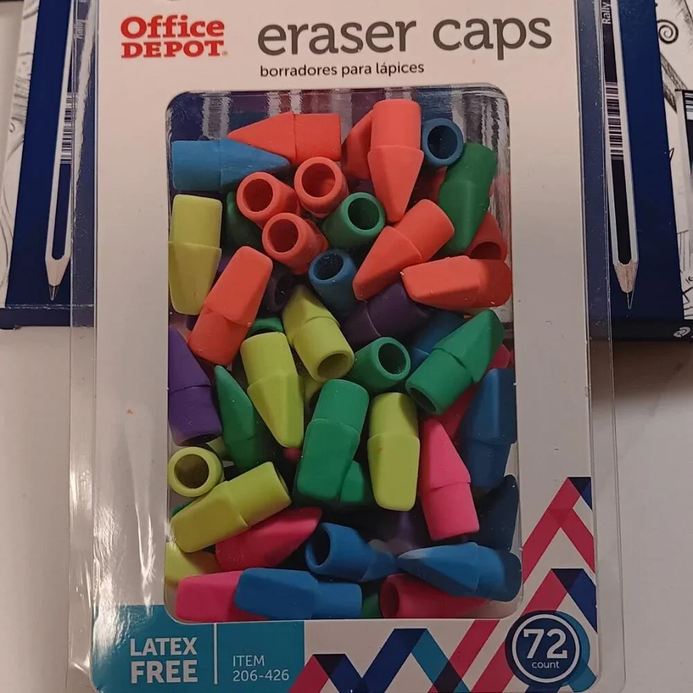 SCHOOL Supplies premium RALLY Pencils and Erasers NWOT